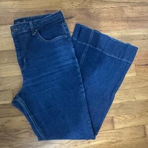 Boden Blue Flare Wide Leg Jeans